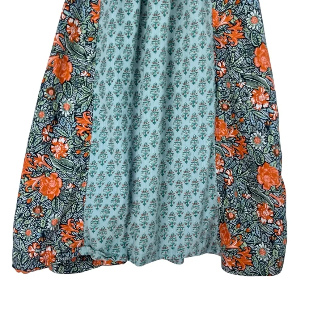 By Anthropologie Astrid Tunic Dress Flutter Sleeve Boho Floral Peasant Style SM - Picture 7 of 12